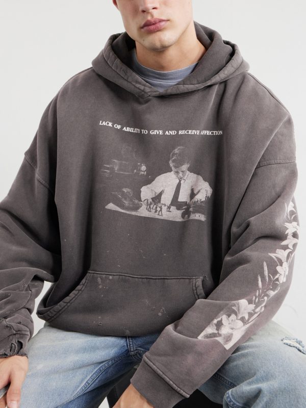 Head Against The Bars Distressed Printed Cotton-Jersey Hoodie - CU