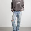 Head Against The Bars Distressed Printed Cotton-Jersey Hoodie - OU