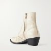 Kansas Embroidered Leather Chelsea Boots - BK Kansas Embroidered Leather Chelsea Boots - BK