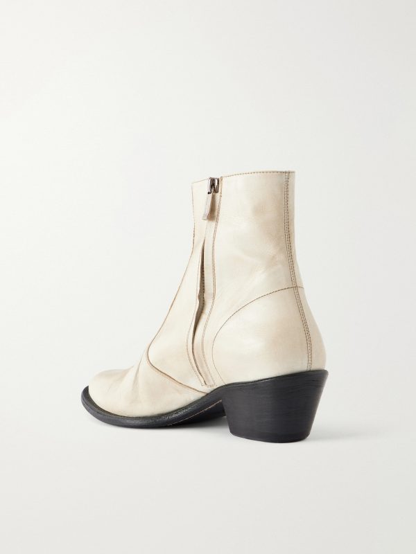 Kansas Embroidered Leather Chelsea Boots - BK Kansas Embroidered Leather Chelsea Boots - BK