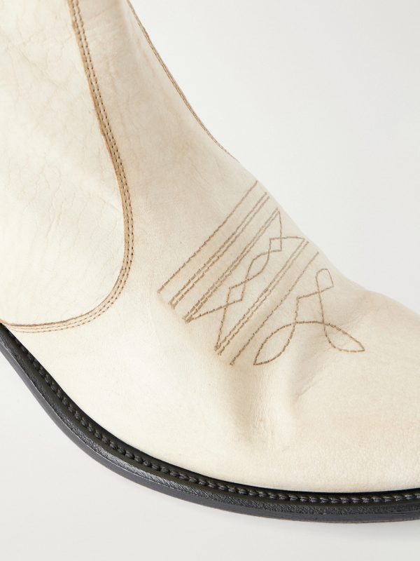 Kansas Embroidered Leather Chelsea Boots - CU Kansas Embroidered Leather Chelsea Boots - CU