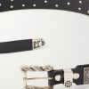 St.Teresa 6cm Studded Leather Belt - E1