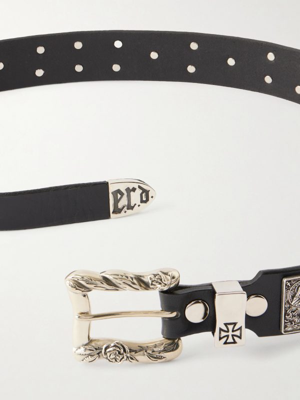 St.Teresa 6cm Studded Leather Belt - E1