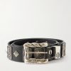 St.Teresa 6cm Studded Leather Belt
