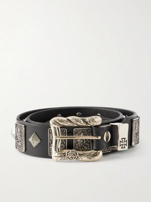 St.Teresa 6cm Studded Leather Belt