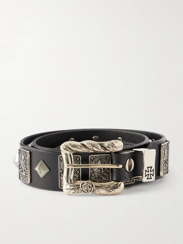 St.Teresa 6cm Studded Leather Belt