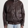 Prince Phillip’s Childhood Panelled Full-Grain Leather Jacket - FR Prince Phillip’s Childhood Panelled Full-Grain Leather Jacket - FR