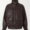 Prince Phillip’s Childhood Panelled Full-Grain Leather Jacket Prince Phillip’s Childhood Panelled Full-Grain Leather Jacket