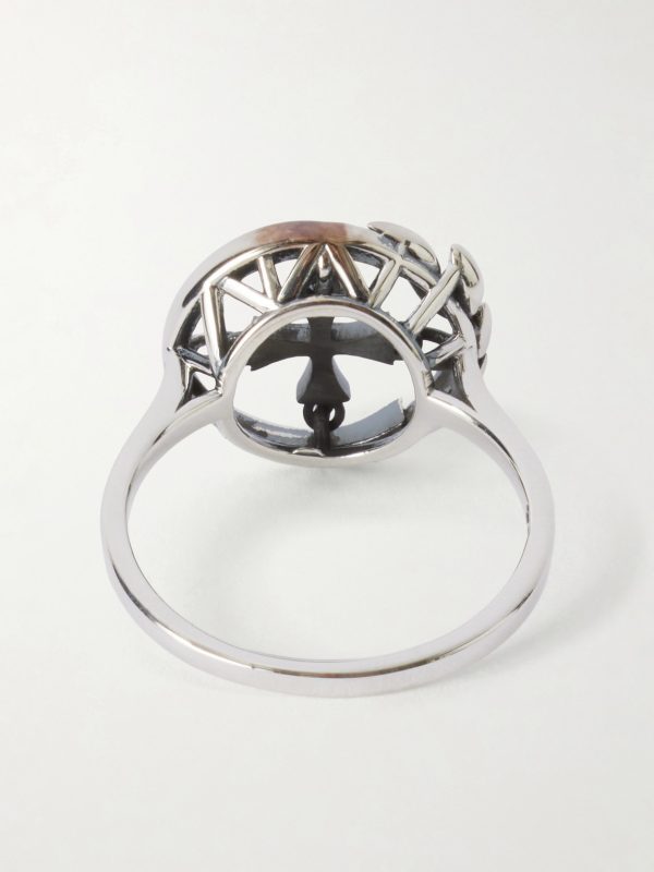 Wreath Cross Sterling Silver Ring - BK Wreath Cross Sterling Silver Ring - BK
