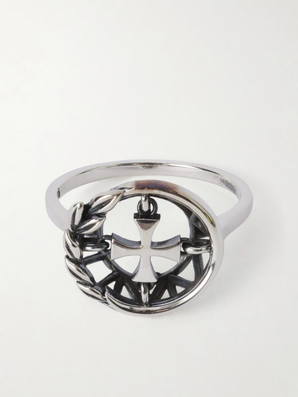 Wreath Cross Sterling Silver Ring Wreath Cross Sterling Silver Ring
