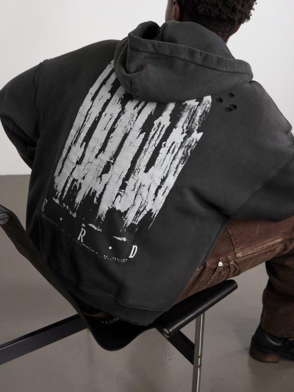 Djagilve's Grave Distressed Printed Cotton-Jersey Zip-Up Hoodie - CU Djagilve's Grave Distressed Printed Cotton-Jersey Zip-Up Hoodie - CU