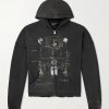 Djagilve's Grave Distressed Printed Cotton-Jersey Zip-Up Hoodie Djagilve's Grave Distressed Printed Cotton-Jersey Zip-Up Hoodie