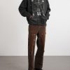 Djagilve's Grave Distressed Printed Cotton-Jersey Zip-Up Hoodie - OU Djagilve's Grave Distressed Printed Cotton-Jersey Zip-Up Hoodie - OU