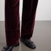 Tapered Pleated Striped Cotton-Velvet Trousers - E1 Tapered Pleated Striped Cotton-Velvet Trousers - E1