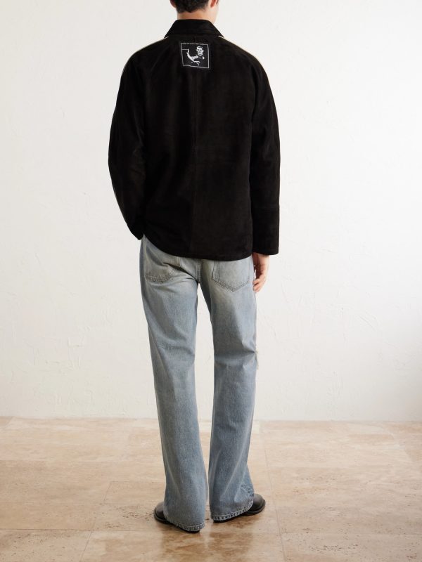 Académie Embellished Suede Jacket - BK Académie Embellished Suede Jacket - BK