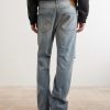 Flared Distressed Jeans - BK Flared Distressed Jeans - BK