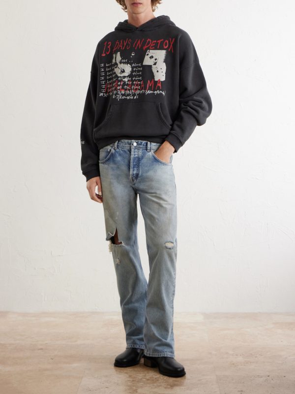 Flared Distressed Jeans - OU Flared Distressed Jeans - OU