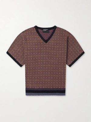 Vienna Cotton-Jacquard Sweater