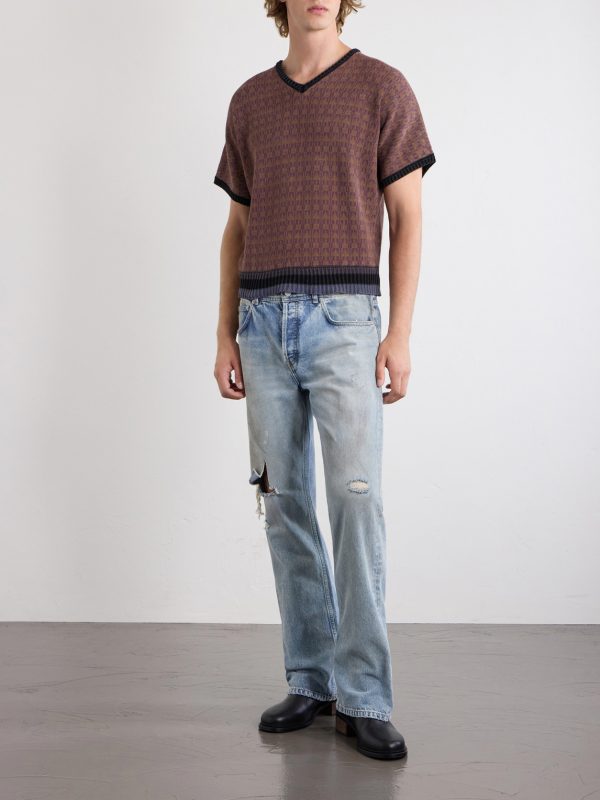 Vienna Cotton-Jacquard Sweater - OU Vienna Cotton-Jacquard Sweater - OU