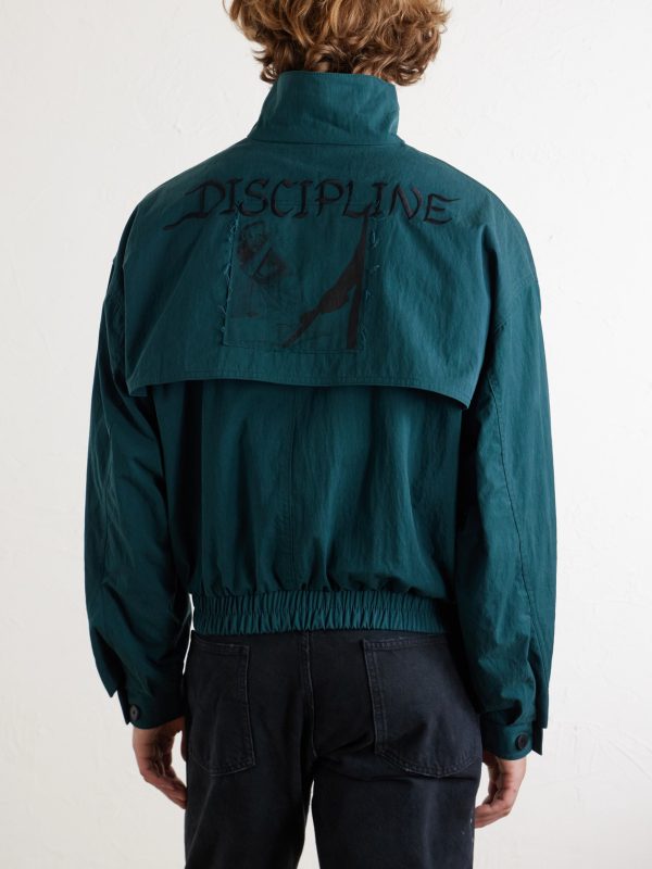 Discipline Logo-Embroidered Shell Track Jacket - BK