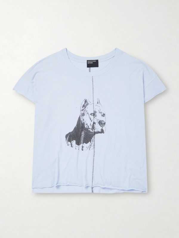Na Pitbull Distressed Printed Cotton-Jersey T-Shirt Na Pitbull Distressed Printed Cotton-Jersey T-Shirt