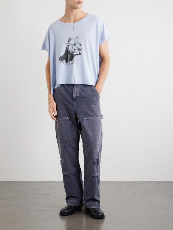 Na Pitbull Distressed Printed Cotton-Jersey T-Shirt - OU Na Pitbull Distressed Printed Cotton-Jersey T-Shirt - OU