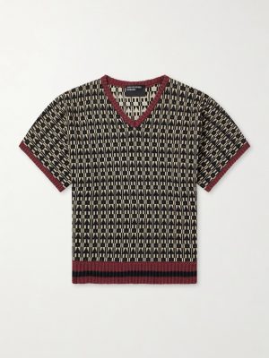 Vienna Cotton-Jacquard Sweater