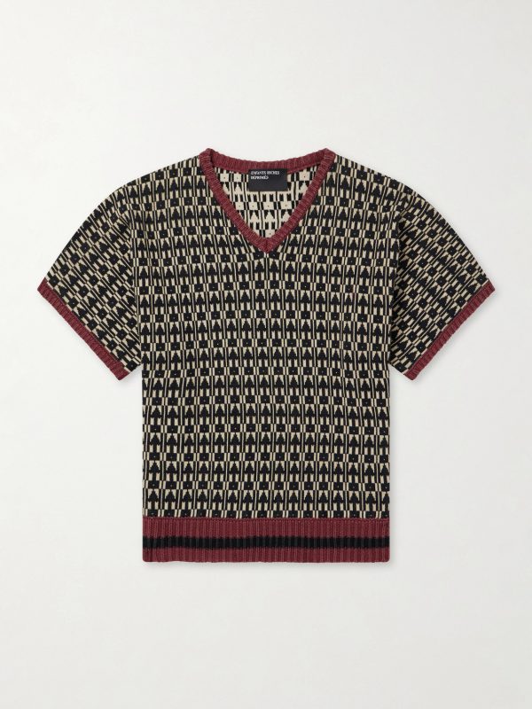 Vienna Cotton-Jacquard Sweater Vienna Cotton-Jacquard Sweater