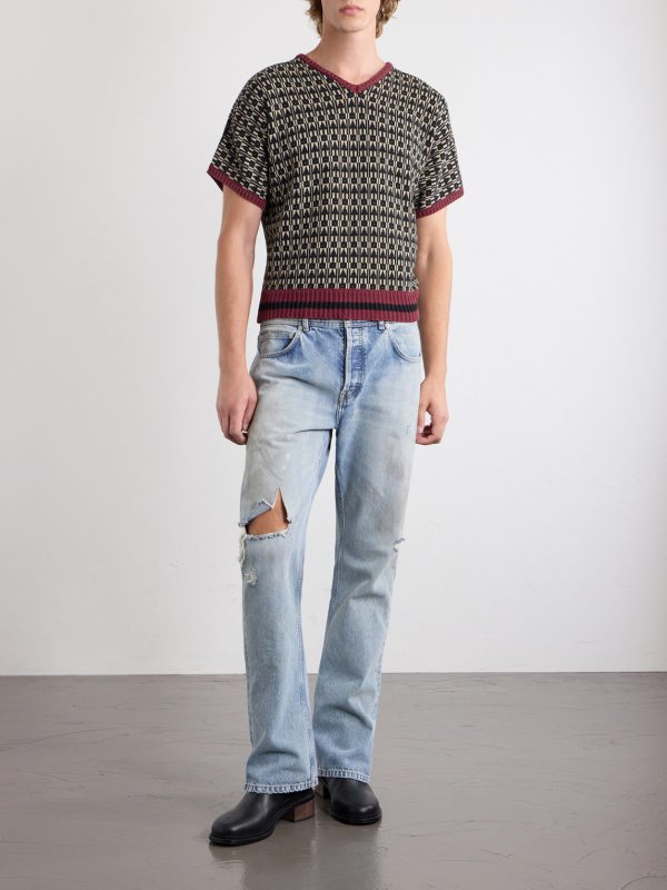 Vienna Cotton-Jacquard Sweater - OU Vienna Cotton-Jacquard Sweater - OU