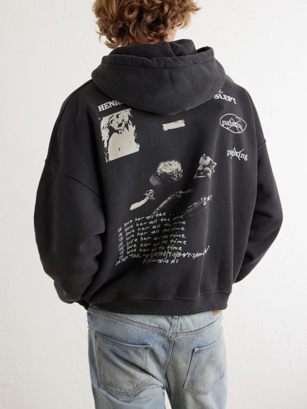 13 Days In Detox Printed Cotton-Jersey Hoodie - BK