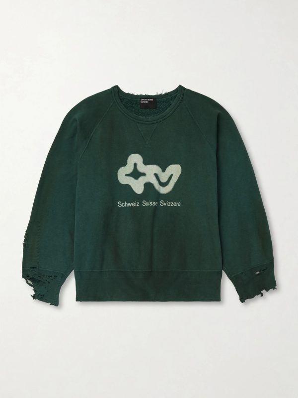 S.S.S. TV Printed Cotton-Jersey Sweatshirt S.S.S. TV Printed Cotton-Jersey Sweatshirt