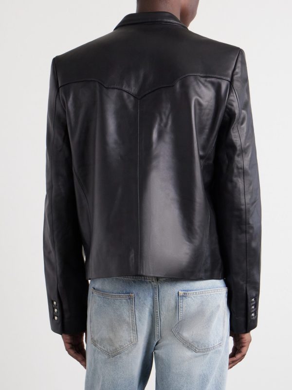 Western Perfect Leather Blazer - BK Western Perfect Leather Blazer - BK