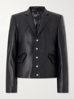 Western Perfect Leather Blazer