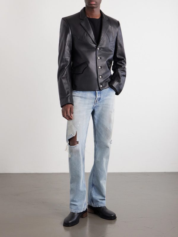 Western Perfect Leather Blazer - OU Western Perfect Leather Blazer - OU