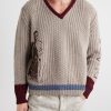 Nu Sur Papier (IV) Embroidered Cashmere Sweater - FR Nu Sur Papier (IV) Embroidered Cashmere Sweater - FR