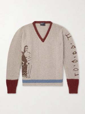 Nu Sur Papier (IV) Embroidered Cashmere Sweater