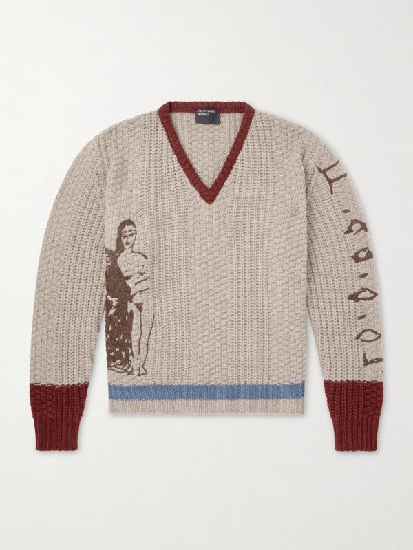 Nu Sur Papier (IV) Embroidered Cashmere Sweater Nu Sur Papier (IV) Embroidered Cashmere Sweater