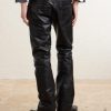Wicked Game Flared Leather Trousers - BK