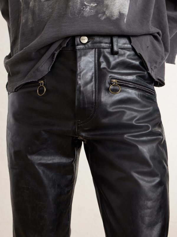 Wicked Game Flared Leather Trousers - CU