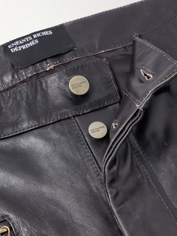 Wicked Game Flared Leather Trousers - E1