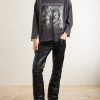 Wicked Game Flared Leather Trousers - OU