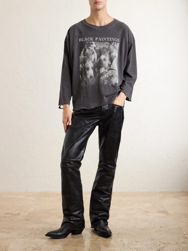Wicked Game Flared Leather Trousers - OU
