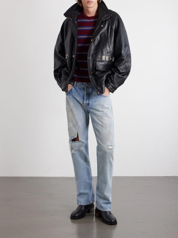 Principe Phillip's Childhood Studded Leather Jacket - OU