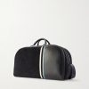 Barnett Striped Leather Weekend Bag - BK Barnett Striped Leather Weekend Bag - BK