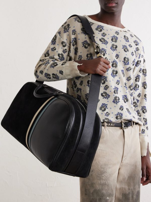 Barnett Striped Leather Weekend Bag - FR Barnett Striped Leather Weekend Bag - FR