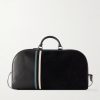 Barnett Striped Leather Weekend Bag Barnett Striped Leather Weekend Bag