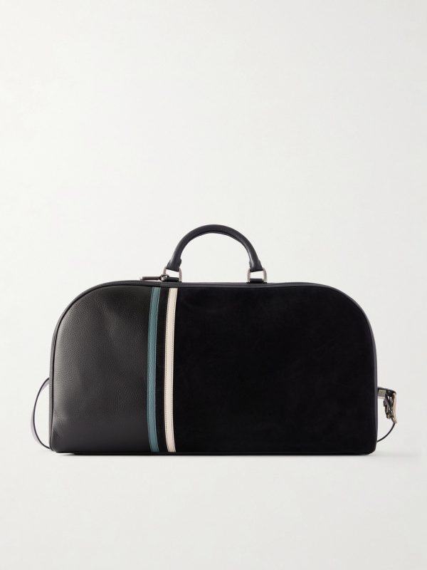 Barnett Striped Leather Weekend Bag Barnett Striped Leather Weekend Bag