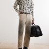 Barnett Striped Leather Weekend Bag - OU Barnett Striped Leather Weekend Bag - OU