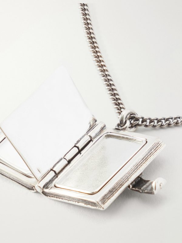Book Sterling Silver Necklace - E1