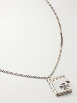 Book Sterling Silver Necklace